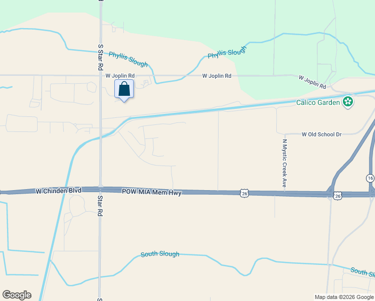 map of restaurants, bars, coffee shops, grocery stores, and more near 7230 West Chinden Boulevard in Meridian