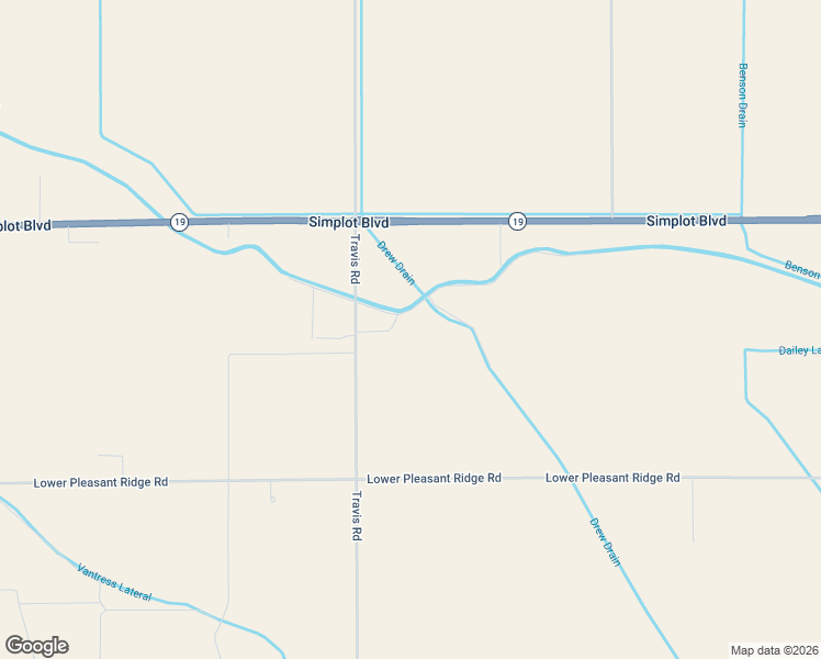 map of restaurants, bars, coffee shops, grocery stores, and more near 20286 Travis Road in Wilder