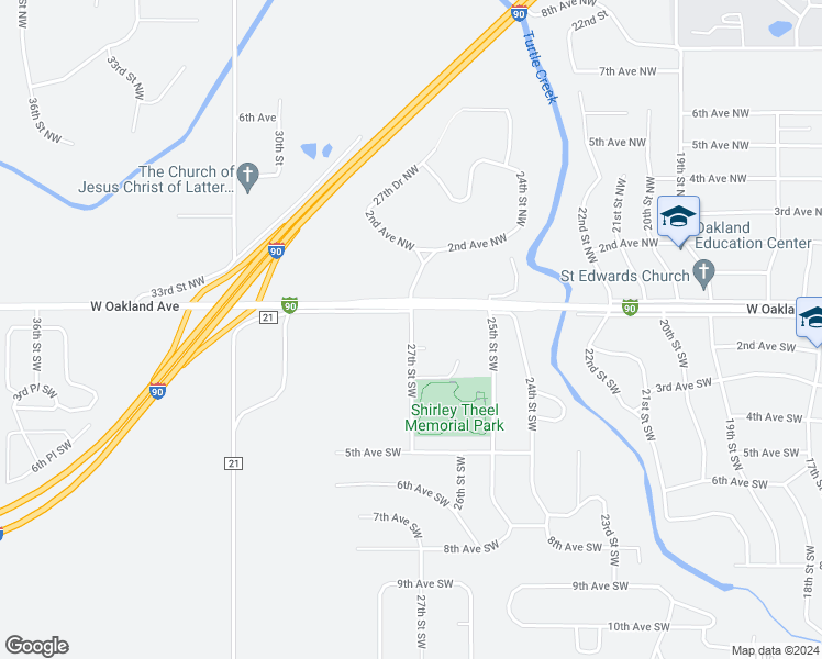 map of restaurants, bars, coffee shops, grocery stores, and more near 2701 West Oakland Avenue in Austin