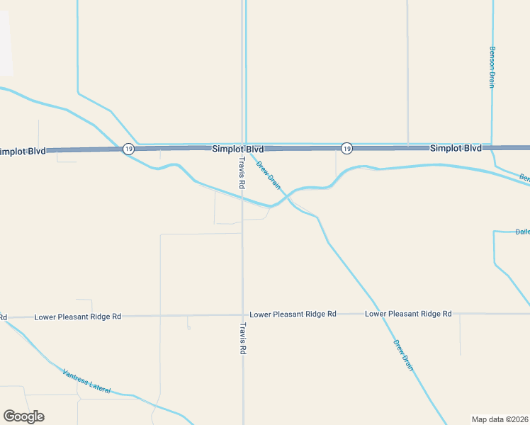 map of restaurants, bars, coffee shops, grocery stores, and more near 20286 Travis Road in Wilder