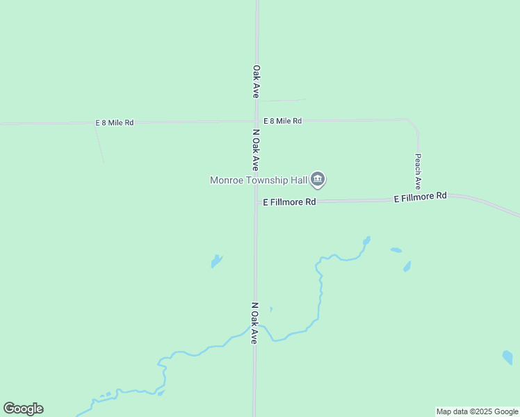map of restaurants, bars, coffee shops, grocery stores, and more near 4030 East Fillmore Road in White Cloud