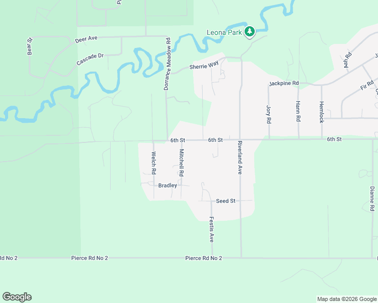 map of restaurants, bars, coffee shops, grocery stores, and more near 51380 Mitchell Road in La Pine