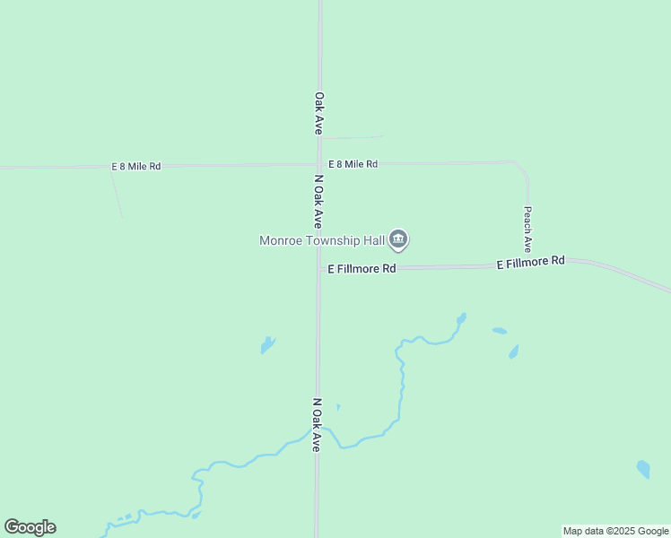 map of restaurants, bars, coffee shops, grocery stores, and more near 4030 East Fillmore Road in White Cloud
