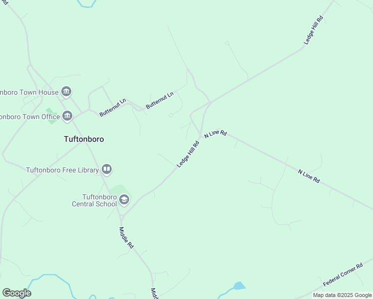 map of restaurants, bars, coffee shops, grocery stores, and more near 4A Old Town Road in Center Tuftonboro