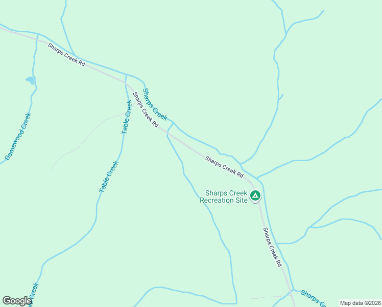 map of restaurants, bars, coffee shops, grocery stores, and more near Sharps Creek Road in Dorena