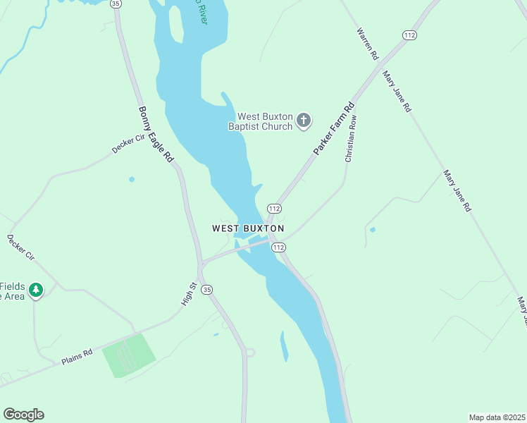 map of restaurants, bars, coffee shops, grocery stores, and more near 6 Parker Farm Road in Buxton