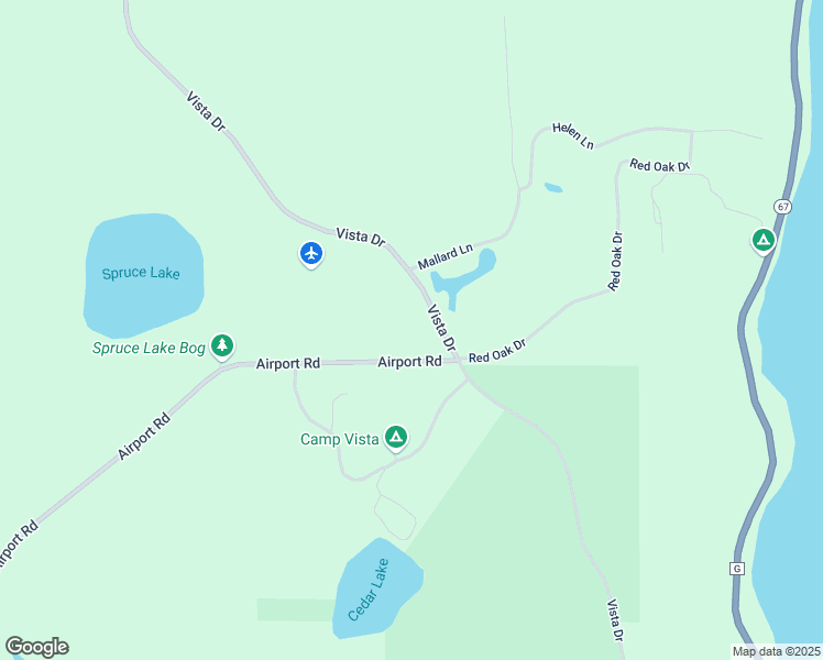 map of restaurants, bars, coffee shops, grocery stores, and more near W703 Airport Road in Campbellsport