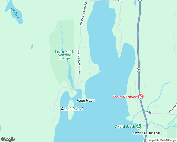 map of restaurants, bars, coffee shops, grocery stores, and more near 124 Spooner Point Road in Castleton