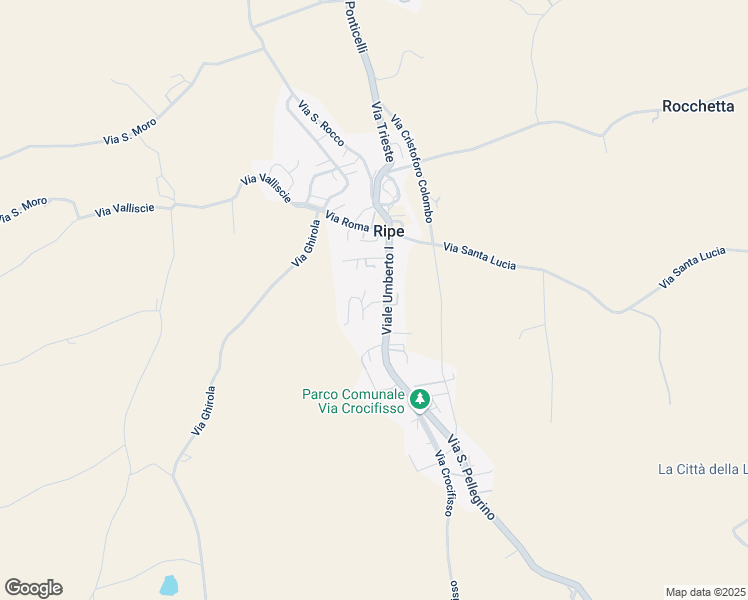 map of restaurants, bars, coffee shops, grocery stores, and more near 3 Via G. Rossini in Ripe
