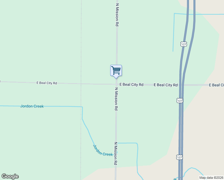 map of restaurants, bars, coffee shops, grocery stores, and more near 1591-1999 North Mission Road in Mount Pleasant