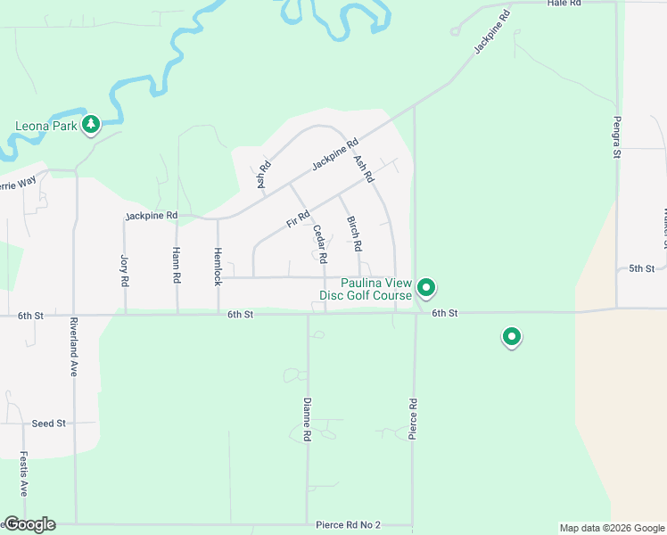 map of restaurants, bars, coffee shops, grocery stores, and more near 51455 Birch Road in La Pine