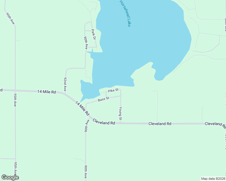 map of restaurants, bars, coffee shops, grocery stores, and more near 8792 Pike Street in Mecosta