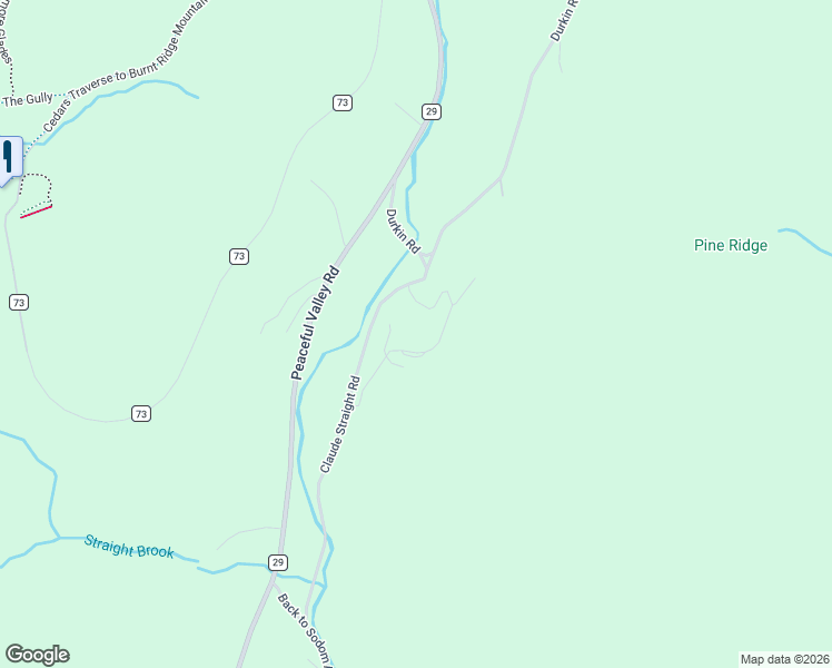 map of restaurants, bars, coffee shops, grocery stores, and more near 26 Sunway Drive in North Creek