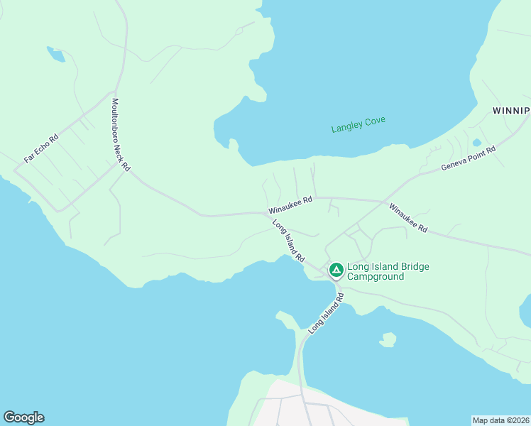 map of restaurants, bars, coffee shops, grocery stores, and more near 2 Long Island Road in Moultonborough