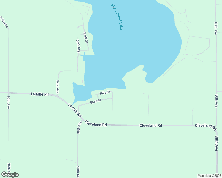 map of restaurants, bars, coffee shops, grocery stores, and more near 13990 Young Drive in Mecosta