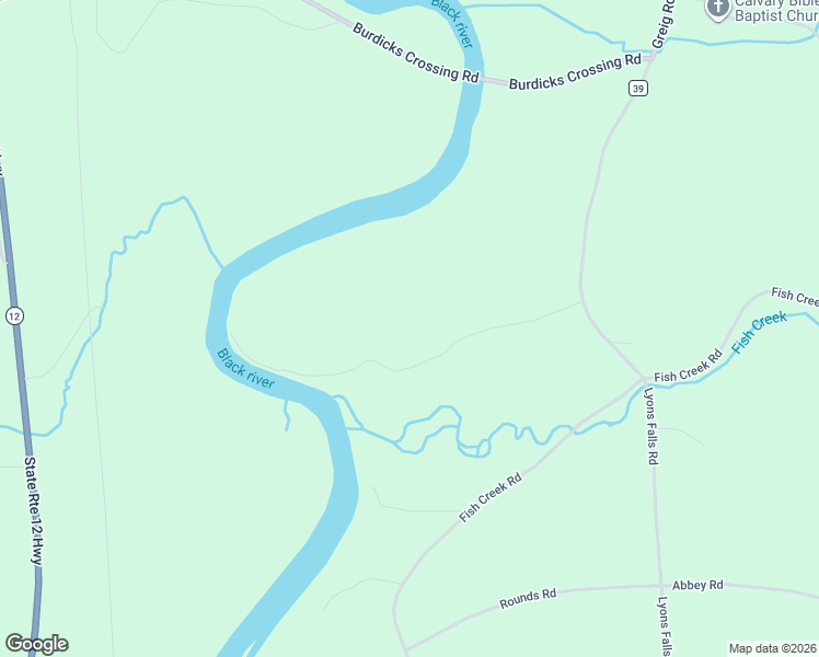 map of restaurants, bars, coffee shops, grocery stores, and more near 6912 Cemetery Road in Lyons Falls