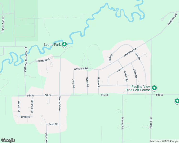map of restaurants, bars, coffee shops, grocery stores, and more near 51488 Hann Road in La Pine