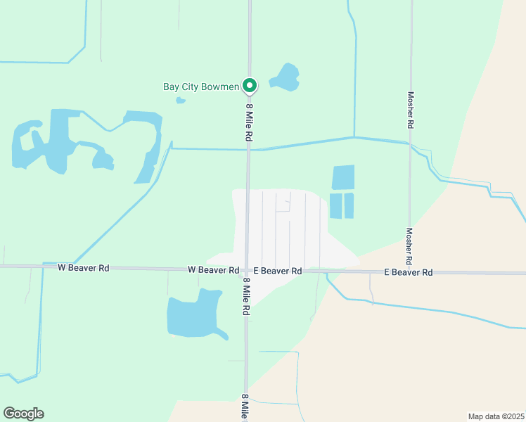 map of restaurants, bars, coffee shops, grocery stores, and more near 2495 Pajot Road in Kawkawlin