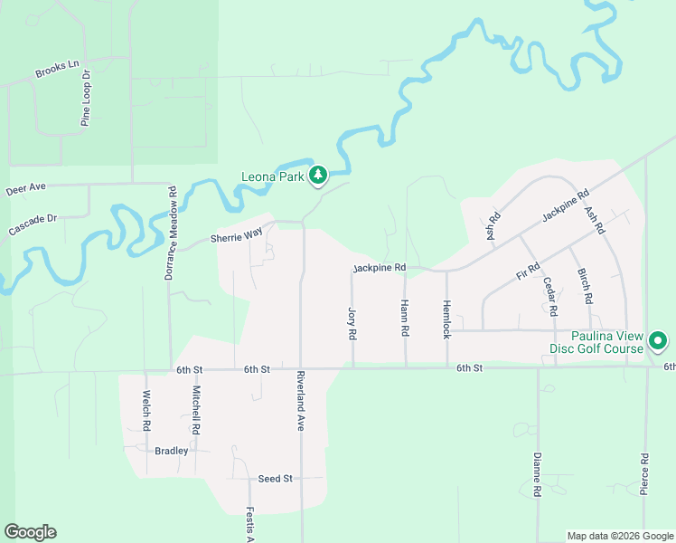 map of restaurants, bars, coffee shops, grocery stores, and more near 51495 Jory Road in La Pine