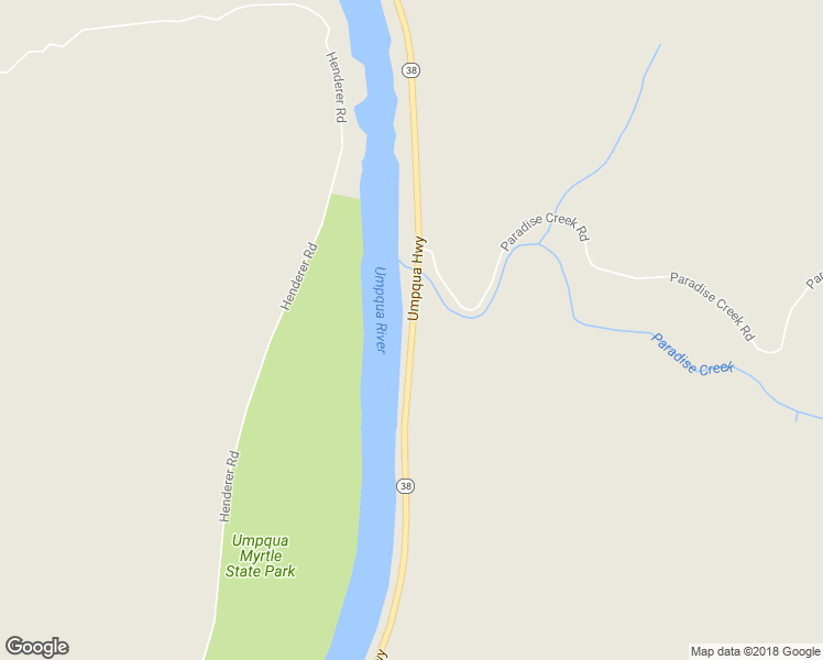 map of restaurants, bars, coffee shops, grocery stores, and more near Oregon 38 in Douglas County