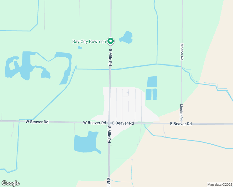map of restaurants, bars, coffee shops, grocery stores, and more near 2495 Pajot Road in Kawkawlin