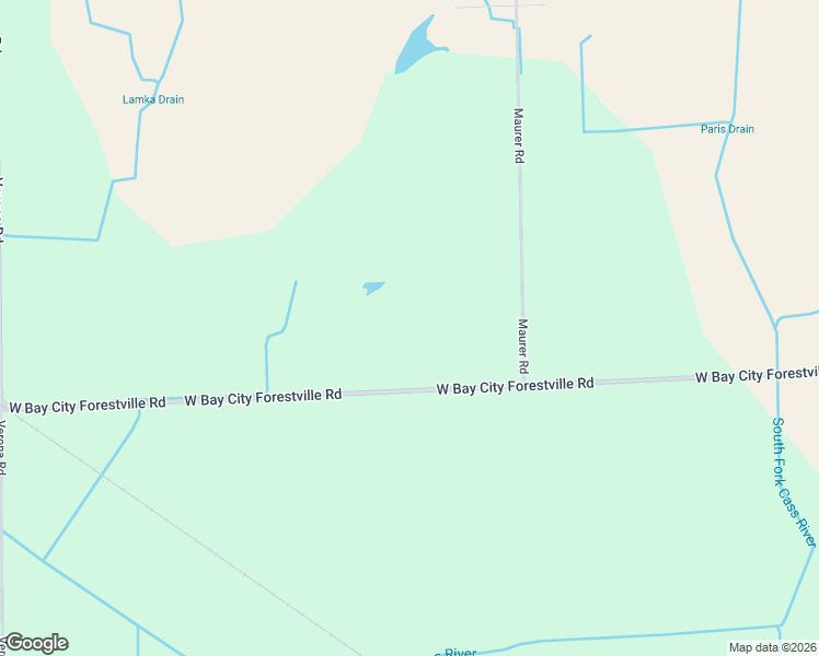 map of restaurants, bars, coffee shops, grocery stores, and more near 585 West Bay City Forestville Road in Minden City