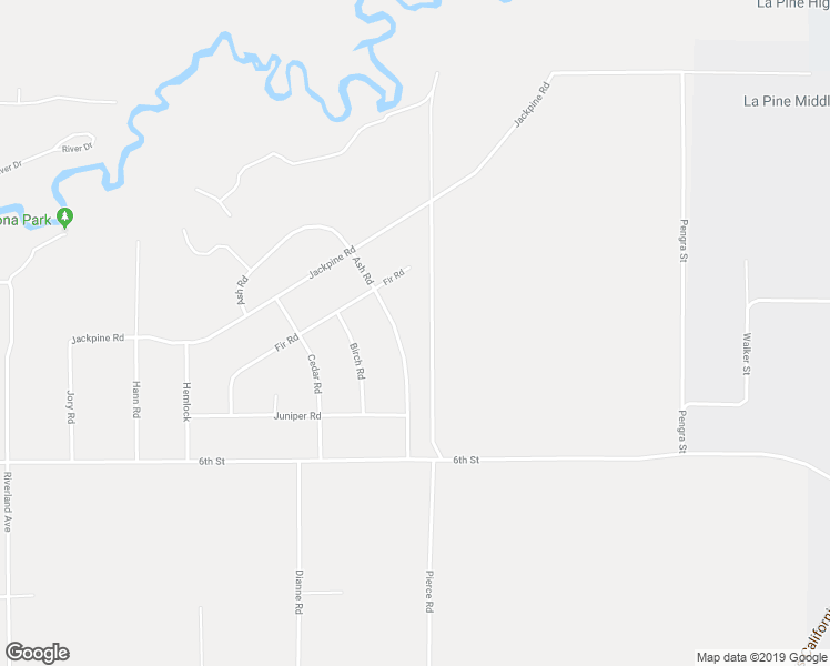 map of restaurants, bars, coffee shops, grocery stores, and more near 51494 Ash Road in La Pine