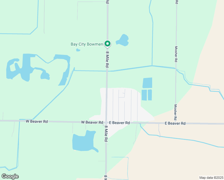 map of restaurants, bars, coffee shops, grocery stores, and more near 2495 Pajot Road in Kawkawlin