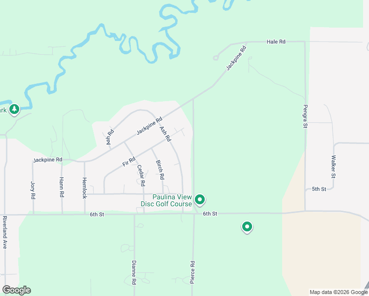 map of restaurants, bars, coffee shops, grocery stores, and more near 51494 Ash Road in La Pine