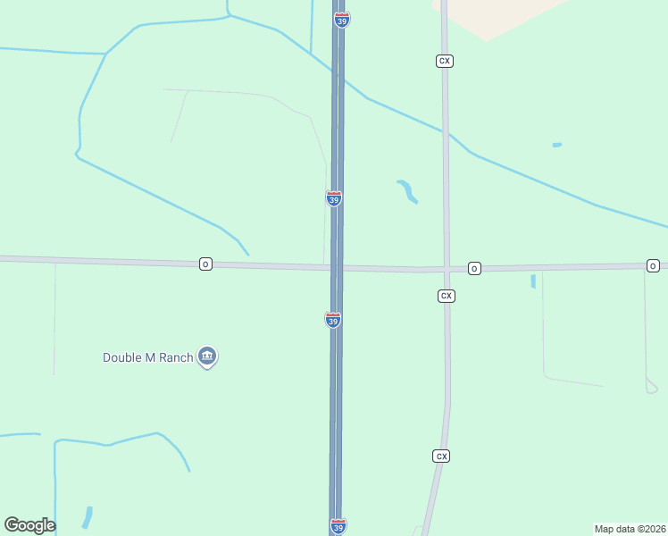 map of restaurants, bars, coffee shops, grocery stores, and more near County Highway O in Marquette County