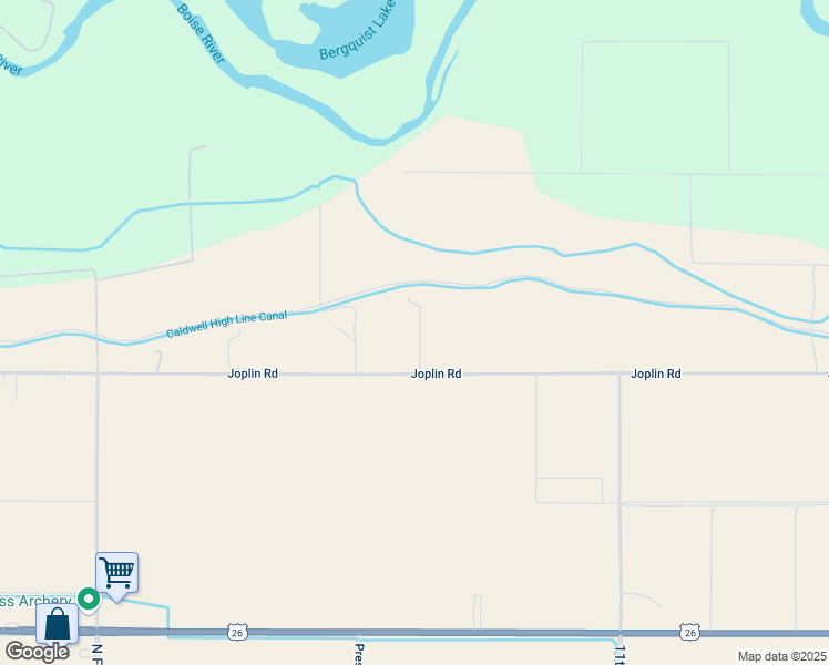 map of restaurants, bars, coffee shops, grocery stores, and more near 7400 Joplin Road in Nampa