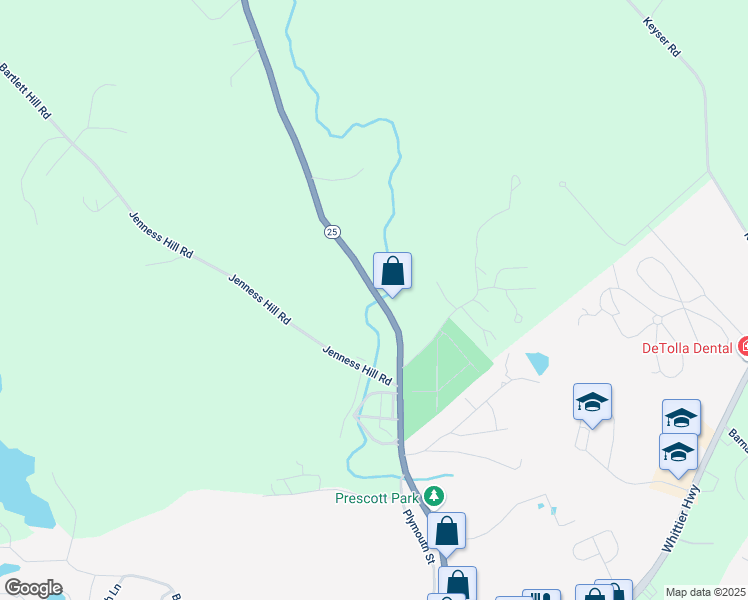 map of restaurants, bars, coffee shops, grocery stores, and more near 422 Daniel Webster Highway in Meredith