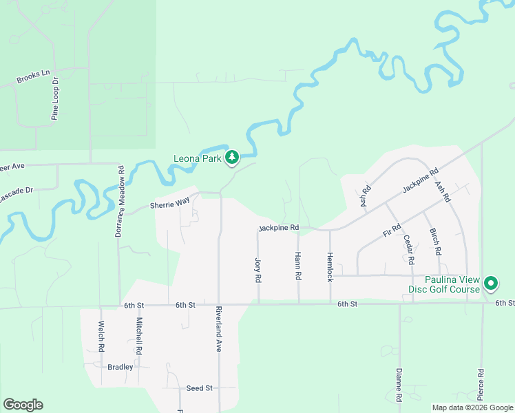 map of restaurants, bars, coffee shops, grocery stores, and more near 51495 Jory Road in La Pine