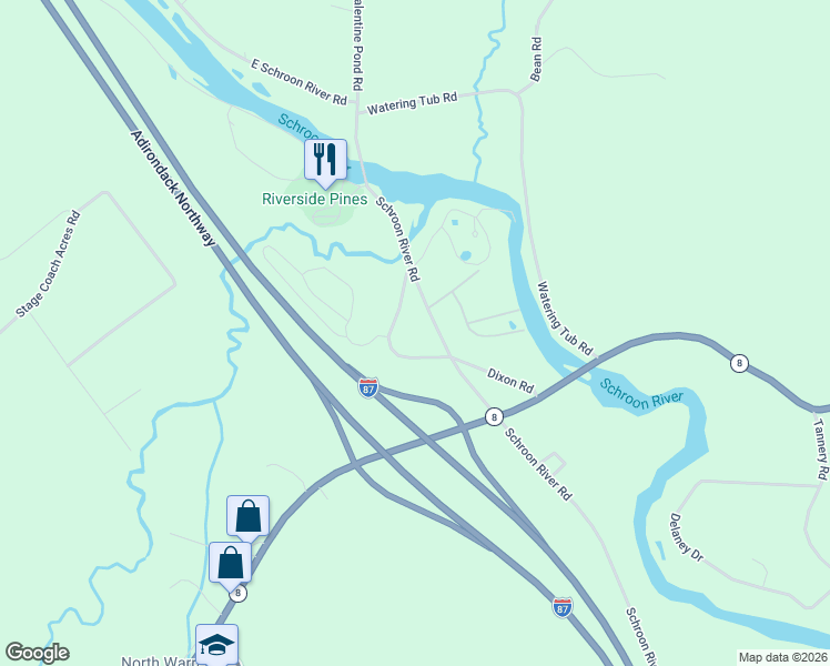 map of restaurants, bars, coffee shops, grocery stores, and more near 90 Dixon Road in Chestertown