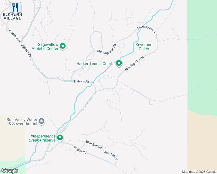 map of restaurants, bars, coffee shops, grocery stores, and more near 4617 Arrowwood Drive in Hailey