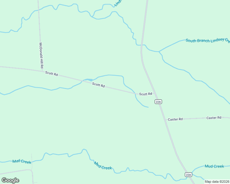 map of restaurants, bars, coffee shops, grocery stores, and more near 57 Scott Road in Sandy Creek