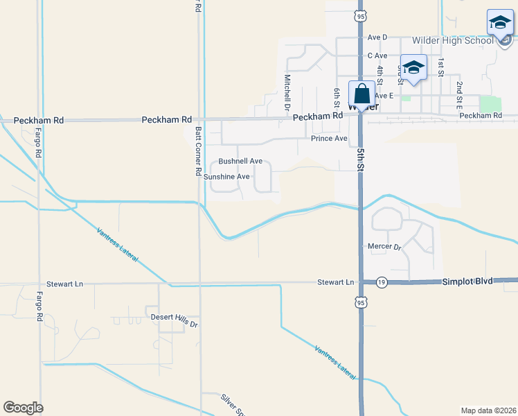 map of restaurants, bars, coffee shops, grocery stores, and more near 26324 Dove Lane in Wilder
