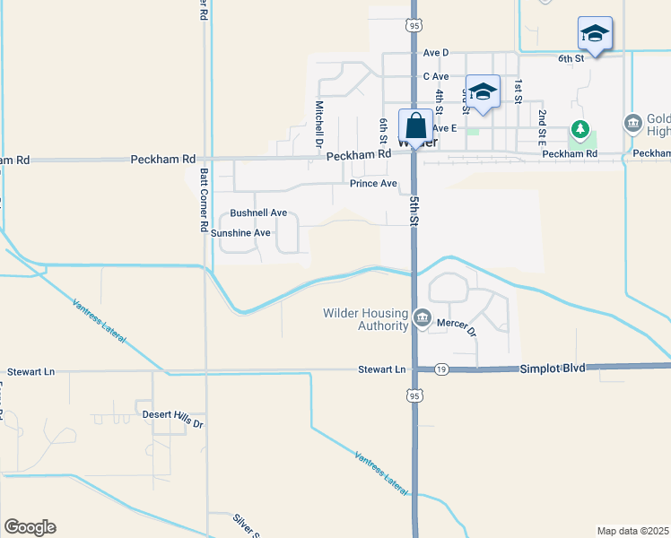 map of restaurants, bars, coffee shops, grocery stores, and more near 26204 Dove Lane in Wilder