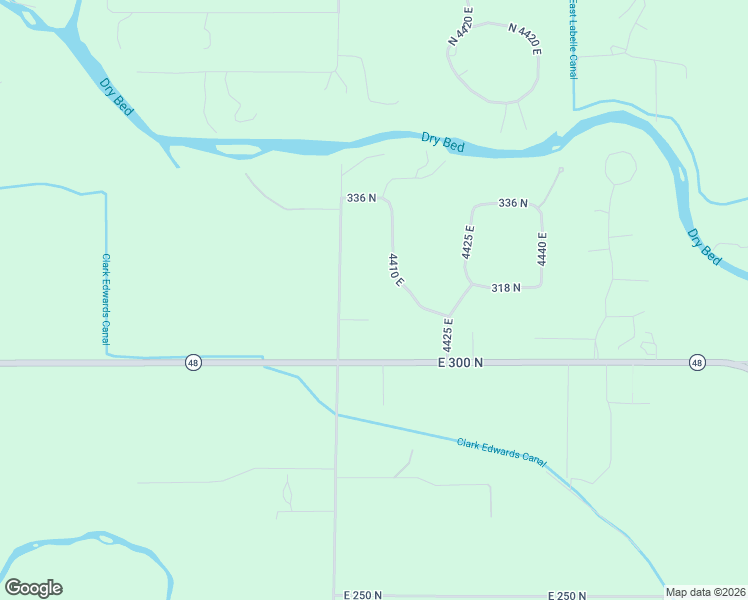 map of restaurants, bars, coffee shops, grocery stores, and more near 316 North 4400 East in Rigby