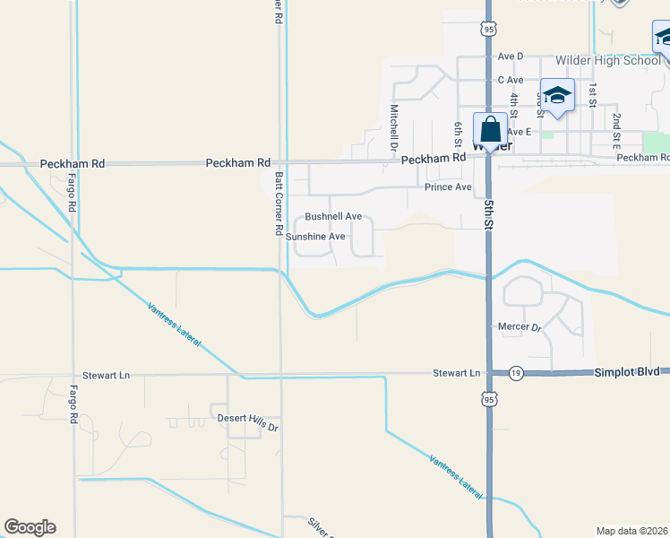 map of restaurants, bars, coffee shops, grocery stores, and more near 26324 Dove Lane in Wilder