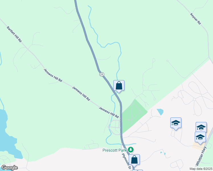 map of restaurants, bars, coffee shops, grocery stores, and more near 422 Daniel Webster Highway in Meredith