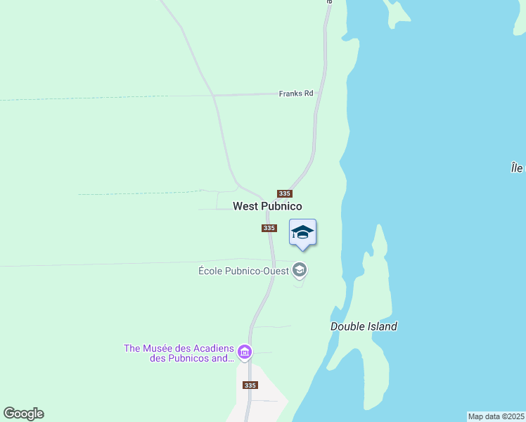 map of restaurants, bars, coffee shops, grocery stores, and more near 1314 Argyle Sound Road in West Pubnico