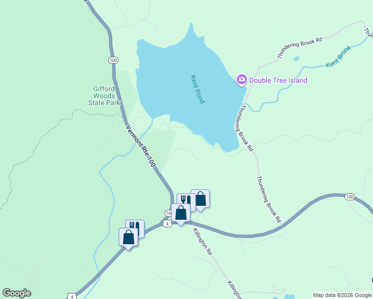 map of restaurants, bars, coffee shops, grocery stores, and more near 188 Telemark Road in Killington