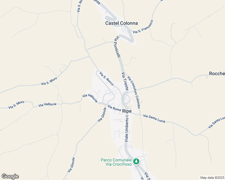 map of restaurants, bars, coffee shops, grocery stores, and more near Via Medi in Ripe