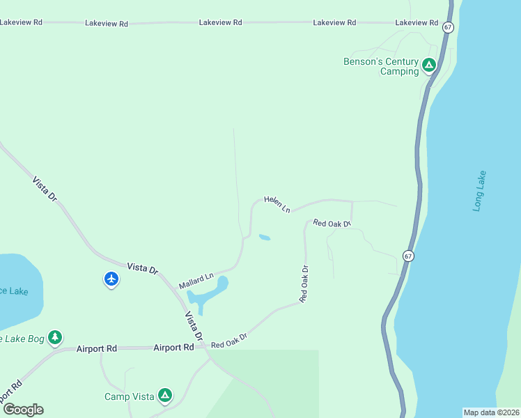map of restaurants, bars, coffee shops, grocery stores, and more near N3672 Red Oak Drive in Campbellsport