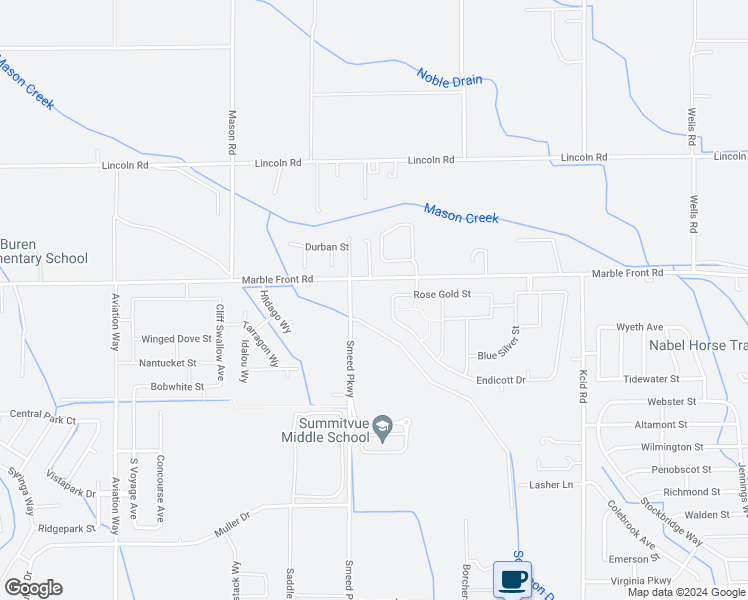 map of restaurants, bars, coffee shops, grocery stores, and more near 4520 Marble Front Road in Caldwell