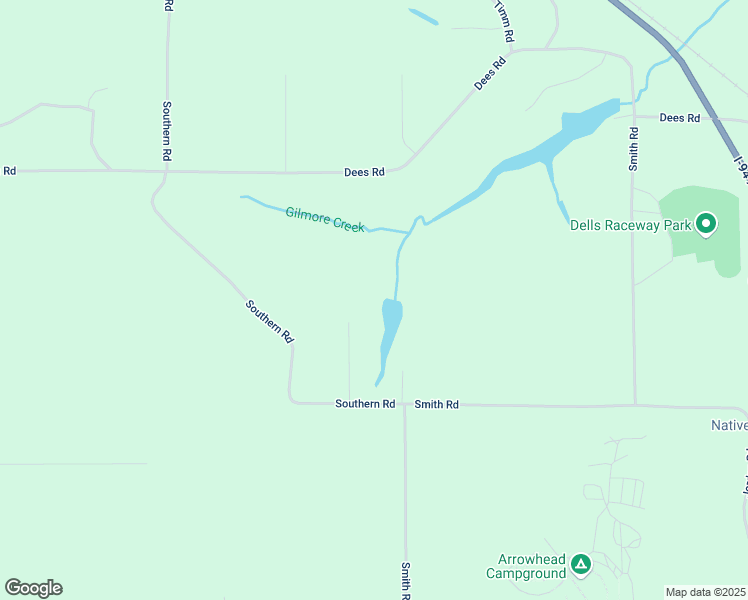 map of restaurants, bars, coffee shops, grocery stores, and more near 1738 Southern Road in Wisconsin Dells