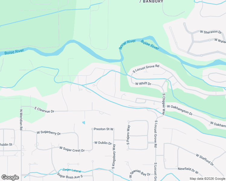 map of restaurants, bars, coffee shops, grocery stores, and more near 2050 West Joplin Lane in Eagle