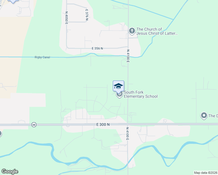 map of restaurants, bars, coffee shops, grocery stores, and more near 1214 Sharra Avenue in Rigby