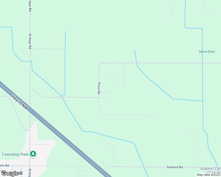 map of restaurants, bars, coffee shops, grocery stores, and more near 2150 East Price Road in Midland